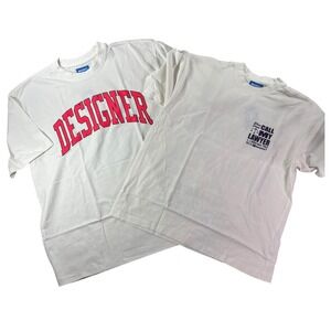 Market Studios 2 T-Shirt Bundle Designer Tee & Call My Lawyer Tee NWT